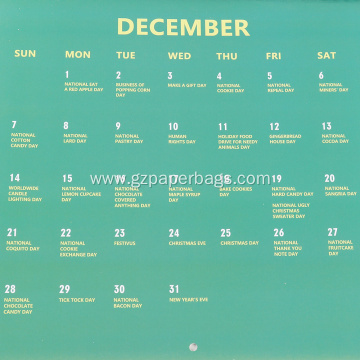 Large Monthly Wall Paper Calendar for Hanging